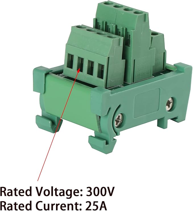 ANMBEST 2 in 4 Out Terminal Blocks Module, DIN Rail and Panel Mounting Power - Image 2