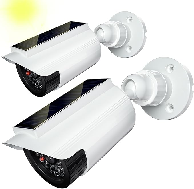WALI Fake Dummy Camera, Solar Powered Fake Security Camera by WALI