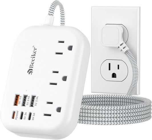 PD45W USB C Travel Power Strip, Cruise Power Strip by Beeiker-BetterHelperforYou