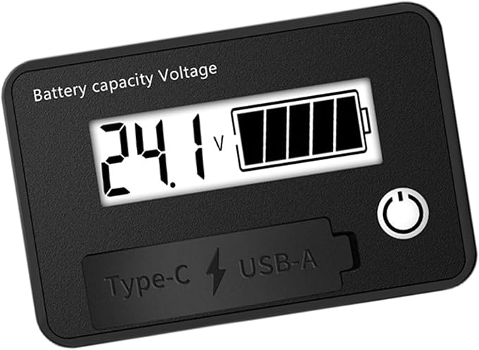 MOAIYU DC8-30V Electricity Meter Digital LCD Display Car Battery Charging - Image 5
