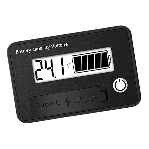 12V 24V Battery Capacity Indicators DC8-30V Leads Acid Lithium Voltages Tester - Image 7