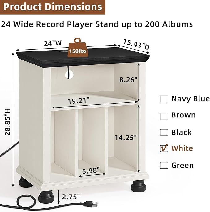 Joaxswe Record Player Stand - Image 3