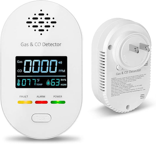Carbon Monoxide Detectors, Plug in Natural Gas Leak Detector, 4-in-1 Carbon by Autubin