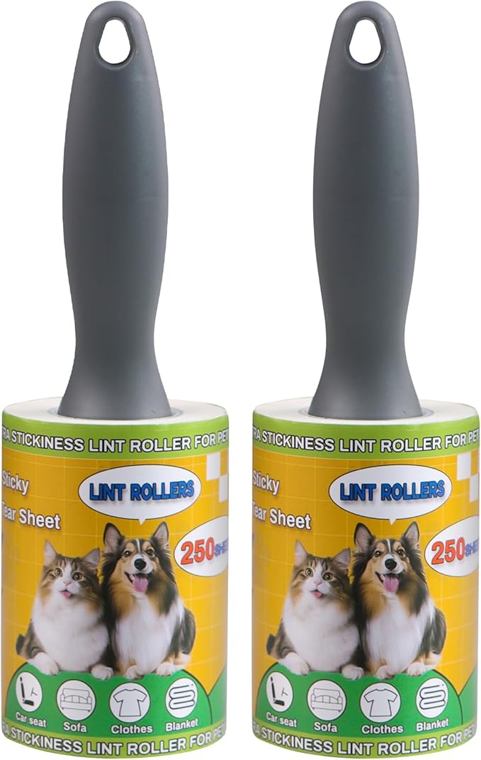 Lint Roller for Pet Hair 500 Sheets Extra Sticky Pet Hair Remover for Clothes by APORNI