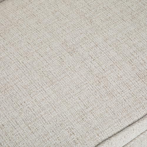 simplihome parris 50" wide upholstered bench in platinum showing dimensions
