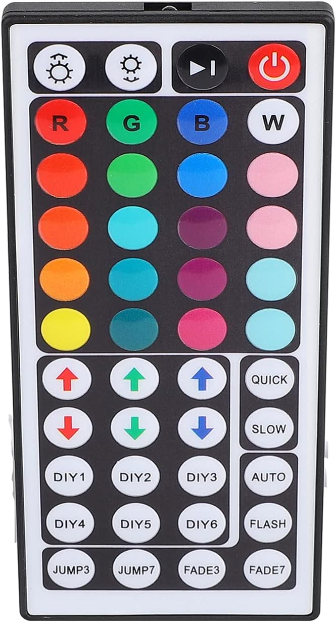 44 Key RGB LED Strip Light Remote Controller, IR Remote Controller Replacement by SUPERNIGHT