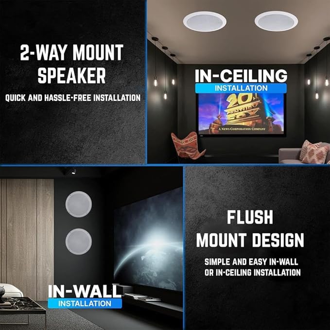 Vaiyer Home Audio Sound System Kit - 2000 W Bluetooth Amplifier w/ 12 Qty of - Image 9