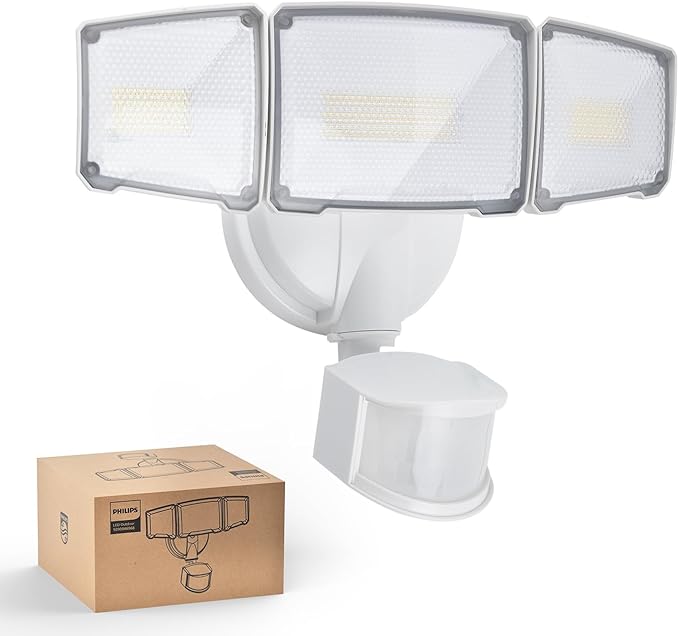 Philips 72W 7400LM LED Security Lights w/PIR Motion Sensor Outdoor, 5000K by PhilipsLightingLED