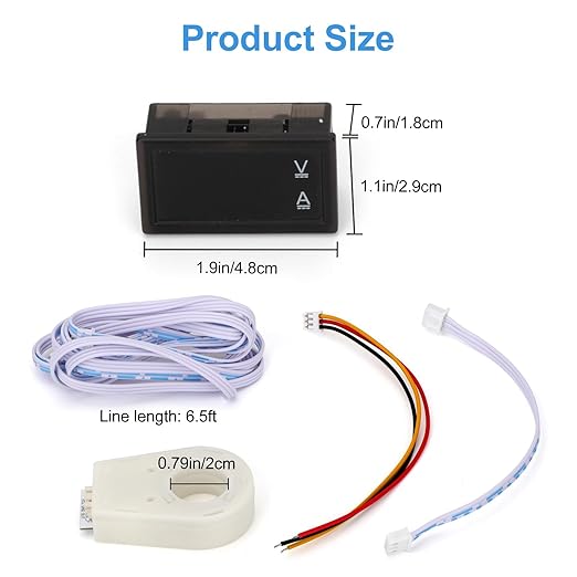 Linkstyle DC 5V-100V & 100A Digital Amp Voltage Meter, Dual Display Current - Image 7