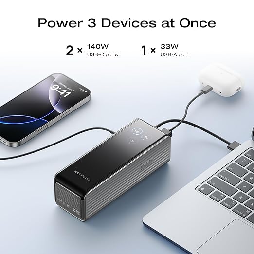 EF ECOFLOW Rapid Power Bank 25, 170W Portable Charger - Image 3