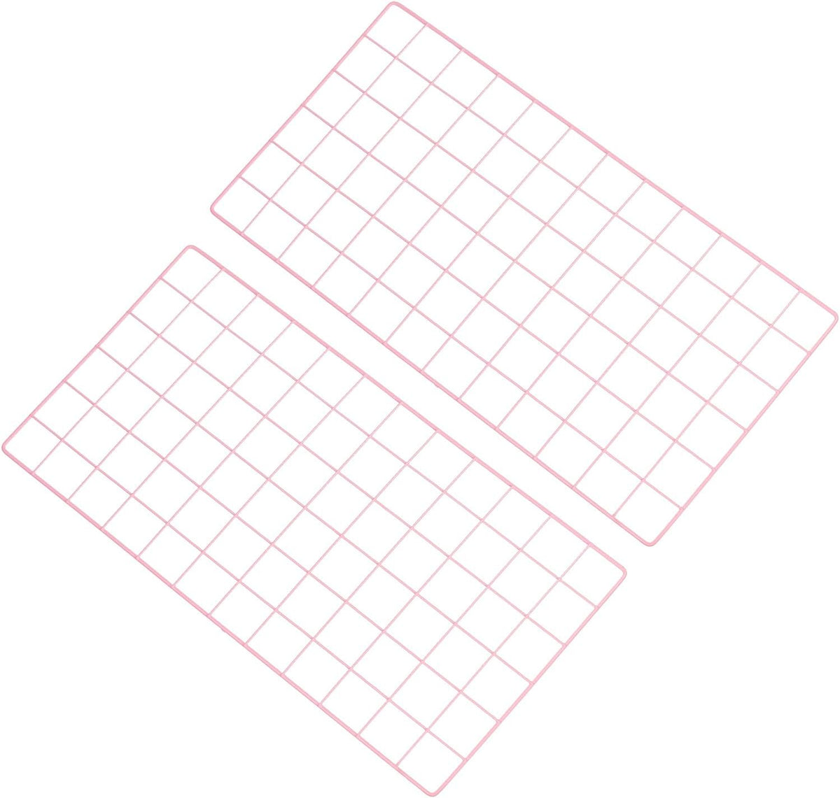 PATIKIL 24"x12" Wire Grid Panel, 2 Pack Board Photo Pictures Memo Display Grid