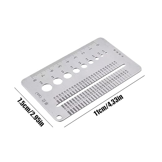 High-Precision Crack Width Gauge, Stainless Steel Precision Scale Home - Image 5