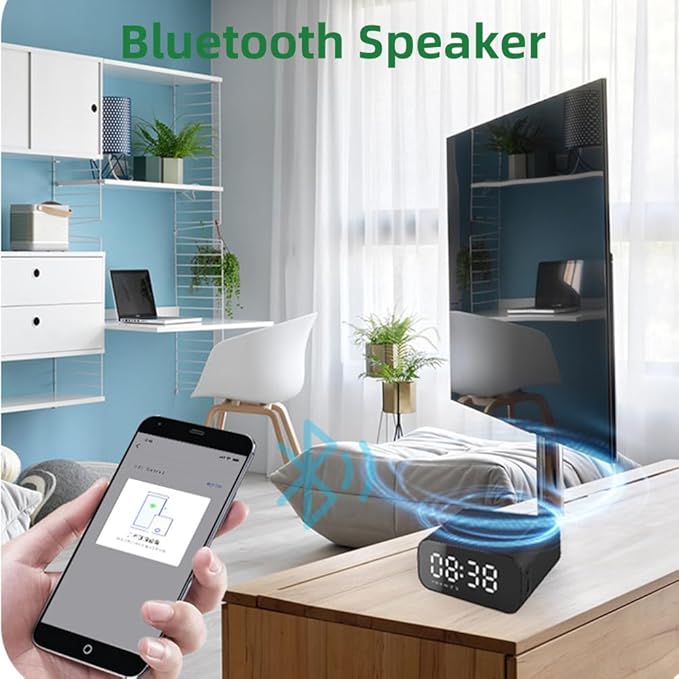 IHAO 7in1 Multifunctional Digital Alarm Clock - Image 3