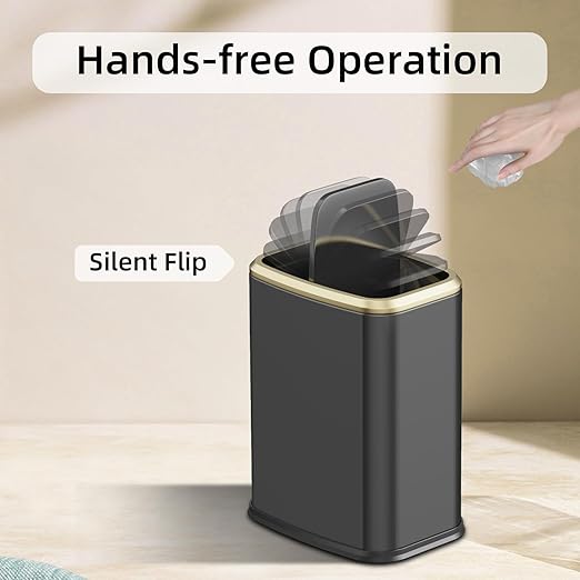 8L/2.1 Gal Small Bathroom Trash Can - Image 4