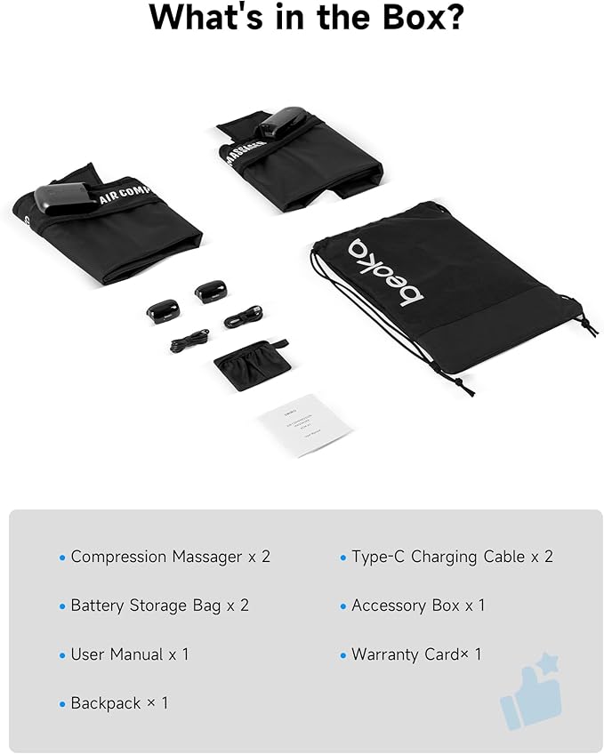 beoka Leg Massager for Circulation and Pain Relief, Leg Recovery System for - Image 9