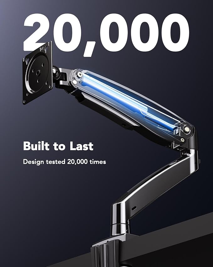 HUANUO Single Monitor Arm for 13-49 inch Screens, Ultrawide Computer Monitor - Image 6