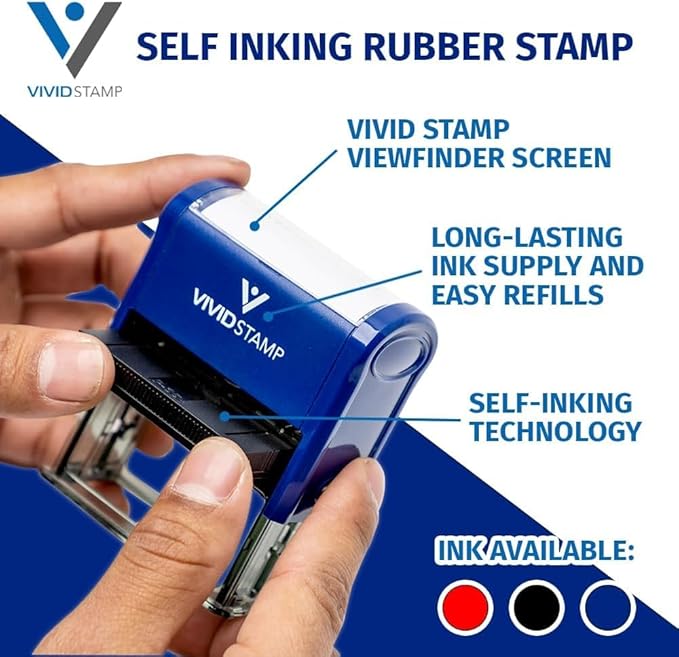 Basic Closed Self Inking Rubber Stamp - Image 2
