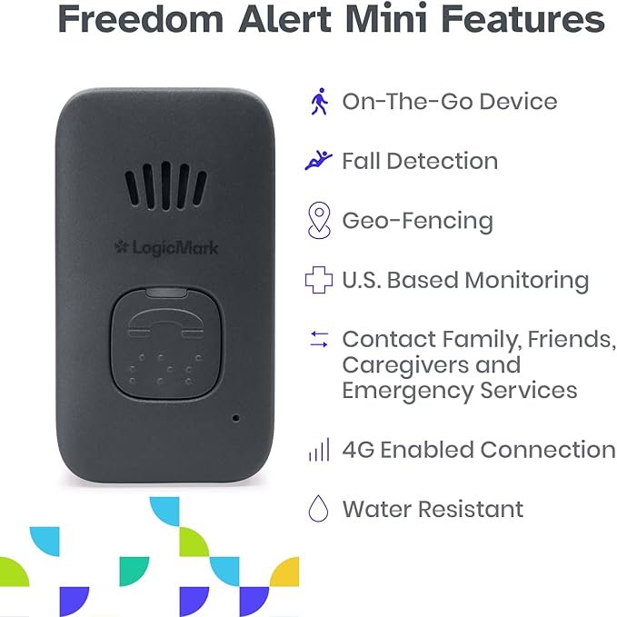 LogicMark Freedom Alert Mini, Home Medical Alert System - Image 2