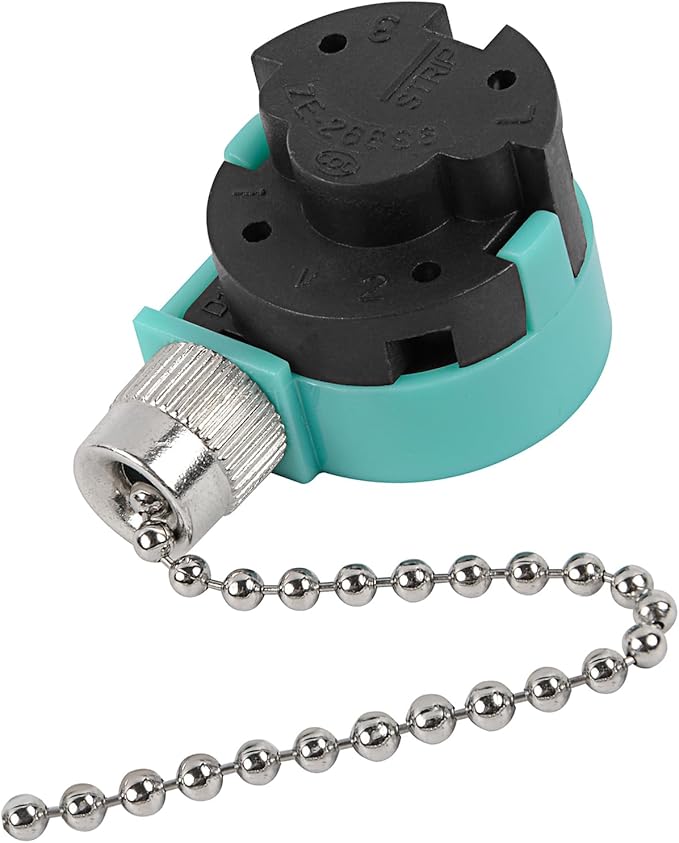 Ceiling Fan Switch, 4 Wire Zing Ear ZE-268S6 Pull Chain Switch Replacement 3 by Bsentster