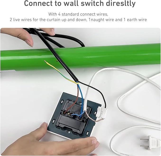 Motorized Shade Wall Switch for 4-Wire AC Tubular Motor - Image 4