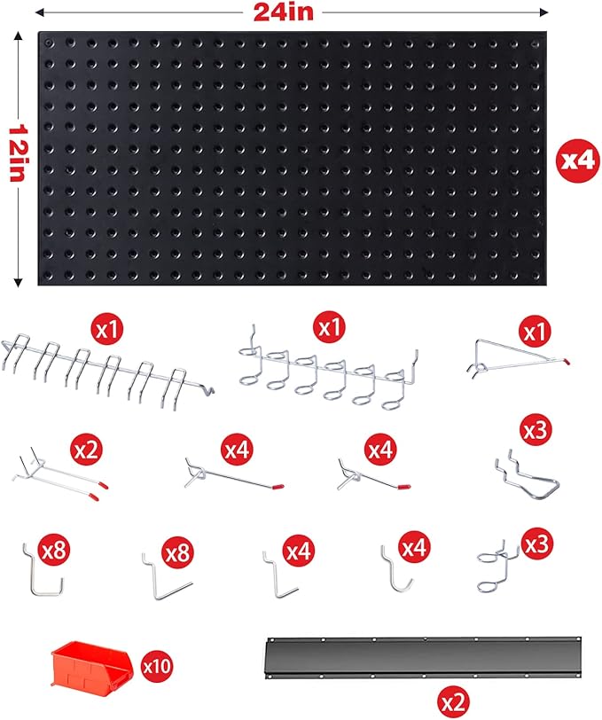 Ultrawall Pegboard Wall Organizer, Garage Storage System - Image 6