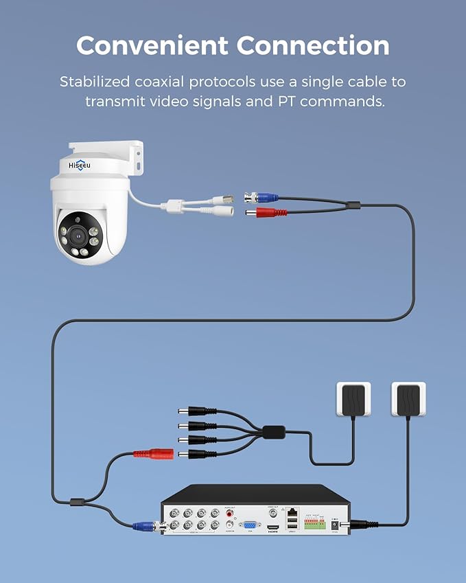 Hiseeu 3K PTZ Wired Security Camera System Outdoor - Image 9