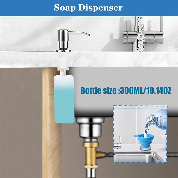 Ouest Dish Soap Dispenser for Kitchen Under Built-in Soap Dispenser Pump - Image 3