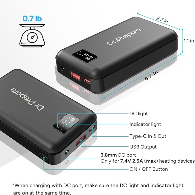 DR.PREPARE 16000mAh Battery Pack - Image 3
