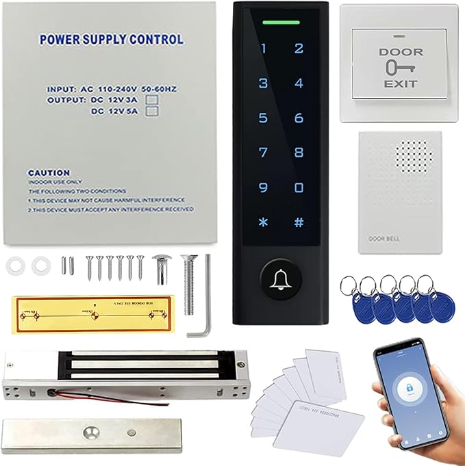 MENGQI-CONTROL WiFi Remote Manage IP66 Watreproof Access Control Keypad 600lbs by MENGQI-CONTROL