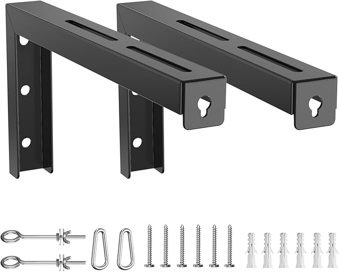 WALI Universal Projector Screen Ceiling Mount, Wall Hanging Mount L-Brackets - Image 9