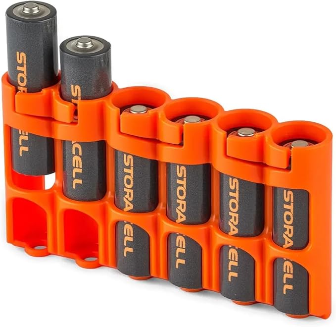 Storacell AA Battery Storage Caddy, Holds 6 AA Batteries, The Original Battery - Image 2