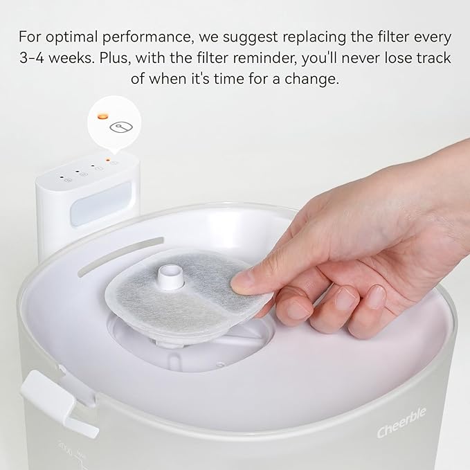 Cheerble Pumpless Cat Water Elfin Fountain, Wireless Pet Fountain Battery - Image 3