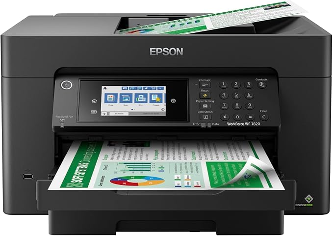 Epson Workforce Pro WF-7820 Wireless All-in-One Wide-Format Printer by Epson