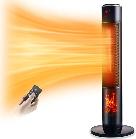 Portable Electric Space Heater for Large Room 37" Ceramic Tower Heater by ETTFGUH