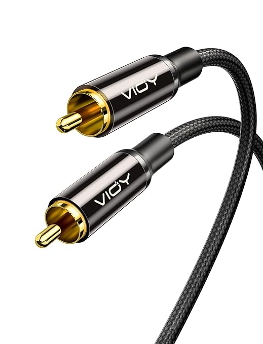 VIOY Subwoofer Cable RCA Male to Male HiFi 5.1 SPDIF Stereo Audio Cable by VIOY