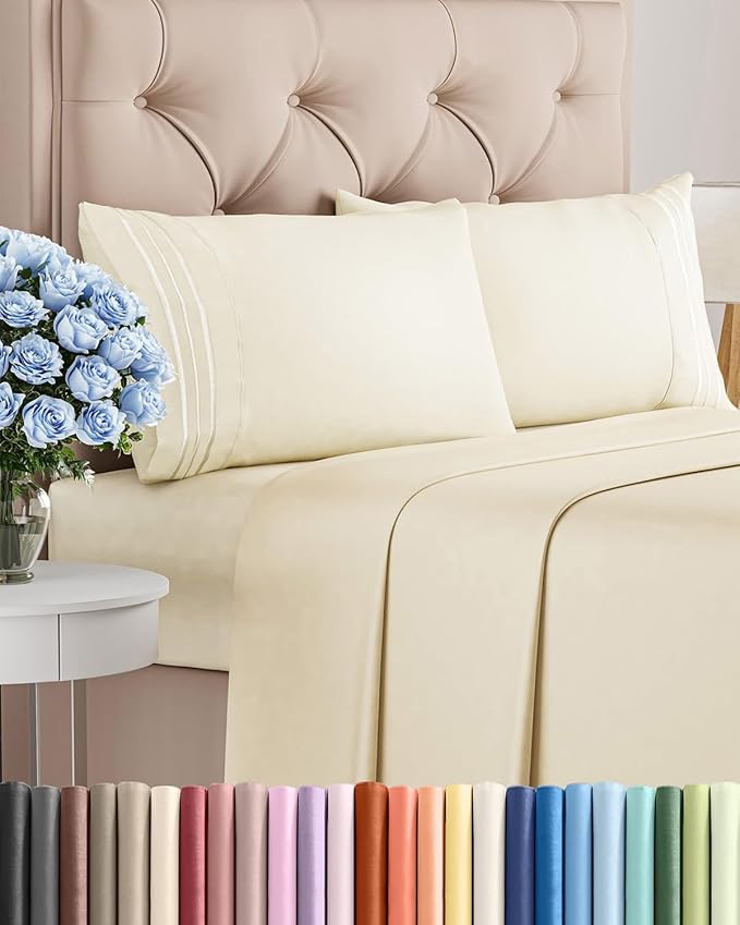 King Size 4 Piece Sheet Set by CGKUnlimited
