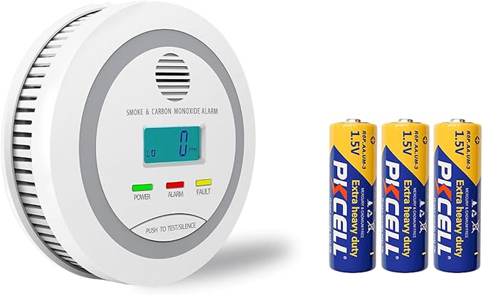 Virtue Sensor Smoke & Carbon Monoxide Detector, 2-in-1 CO Detector Alarm by VirtueSensor