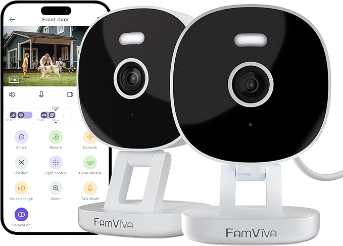 FAMVIVA 2K Security Camera, Outdoor/Indoor by FamViva