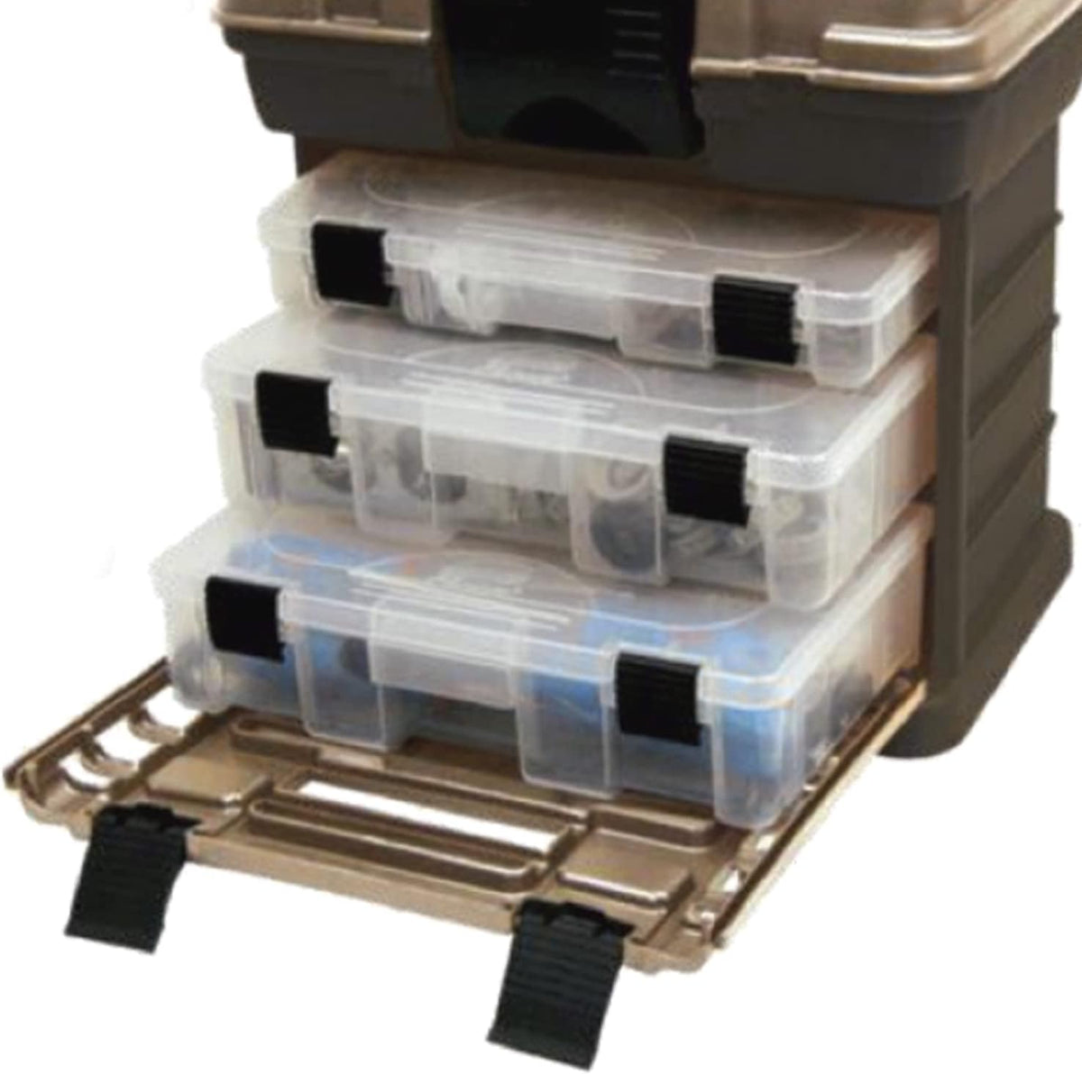 plano molding 1363 stow n go toolbox, graphite, side view