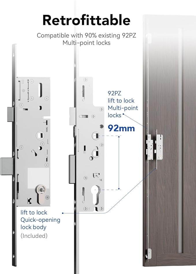 Blusafe Electronic Smart Door Lock Fingerprint Door Lock - Image 3