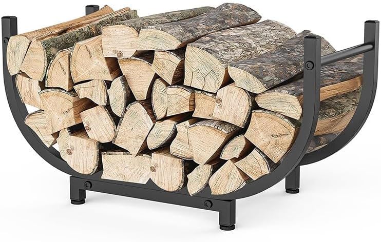 30 inch firewood rack outdoor indoor, heavy duty, main product view