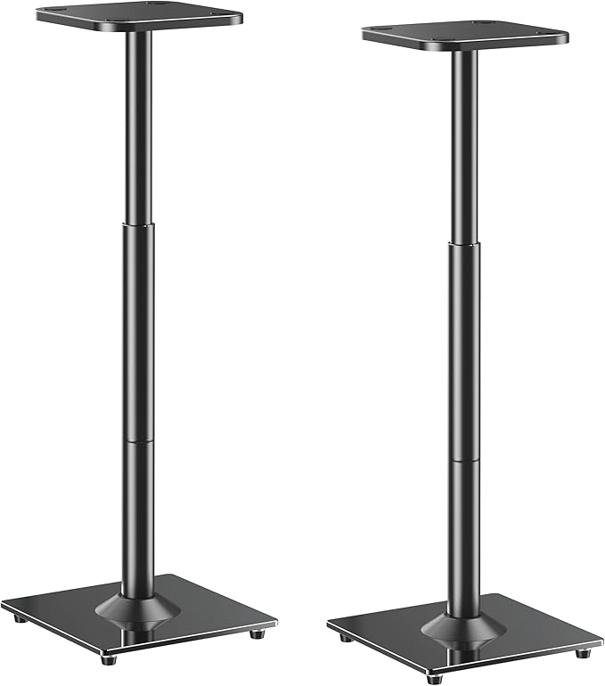ELIVED Universal Speaker Stands Height Adjustable 28"-37.4", Bookshelf Speaker by ELIVED