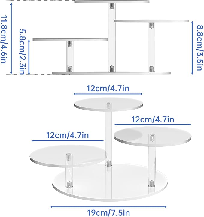 NiHome Clear Acrylic Display Stand - Image 7