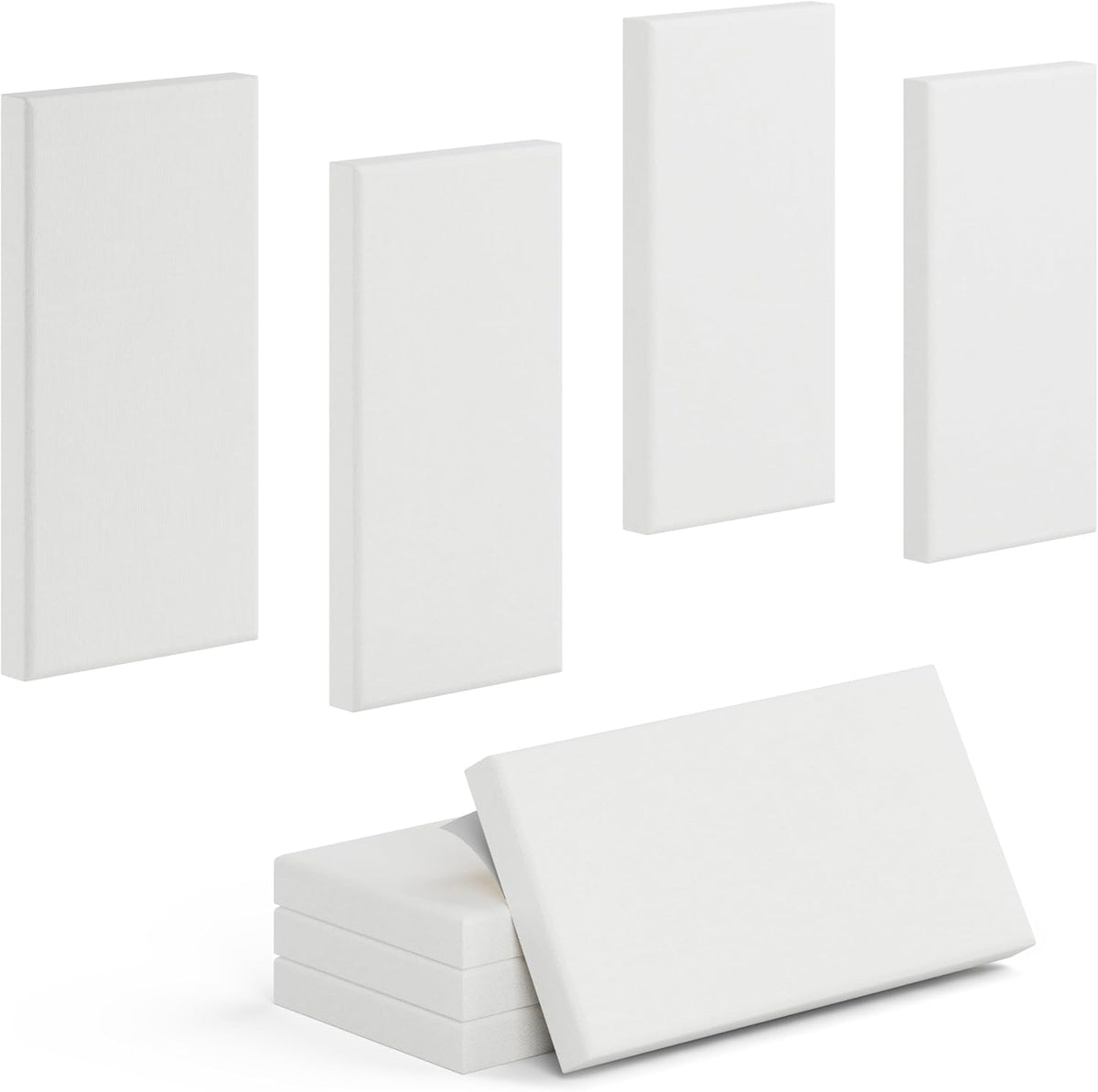 4 Pack High-Density Core with Fabric Cover Acoustic Panels – 24×12×2 In