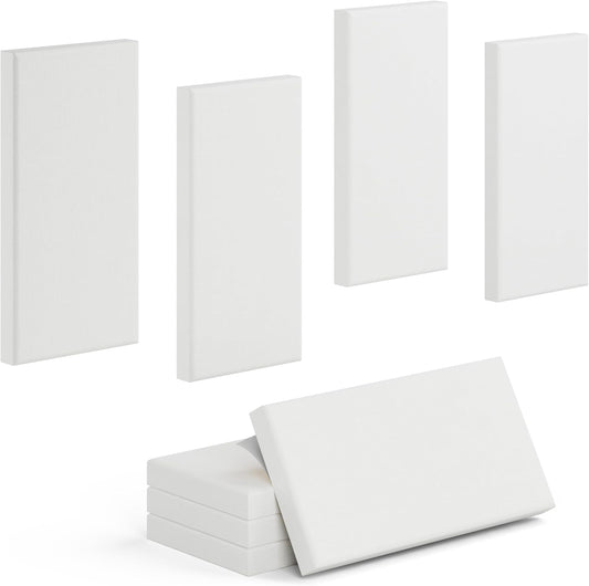 4 Pack High-Density Core with Fabric Cover Acoustic Panels – 24×12×2 In
