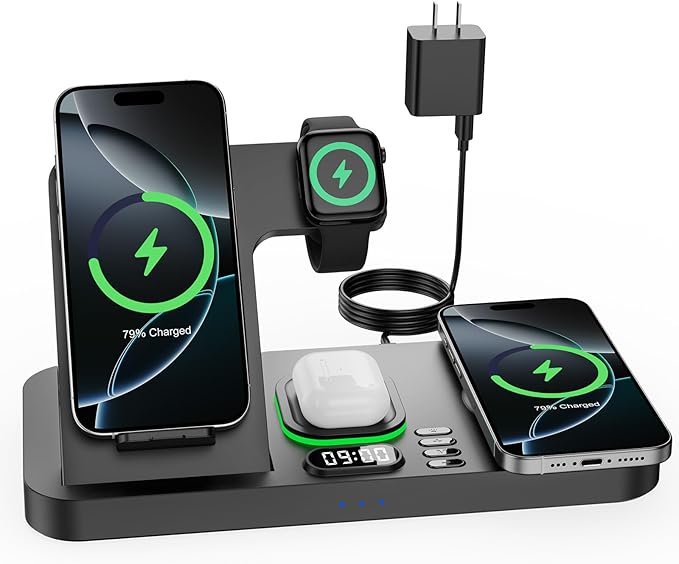 Dual Phone Wireless Charging Station by Feiltik