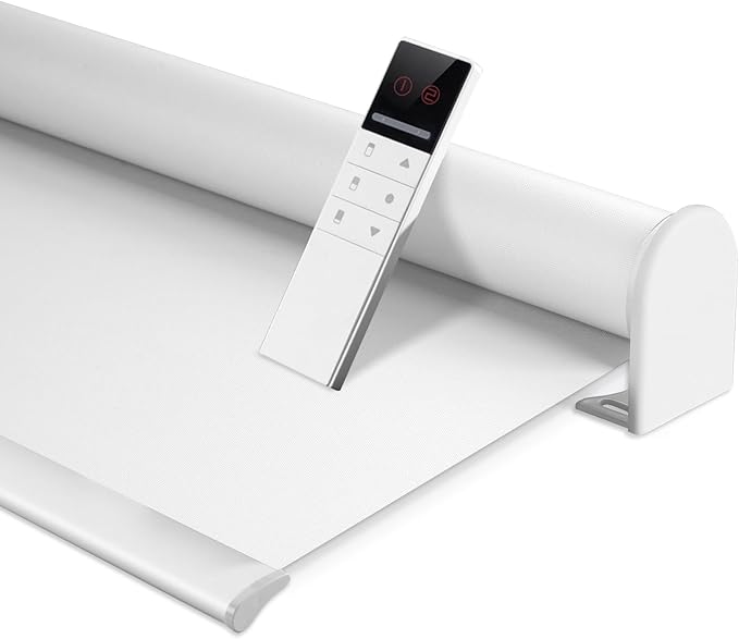 ZSHINE Motorized Blackout Window Blinds Customize Width Remote Control Wireless by ZSHINEHome