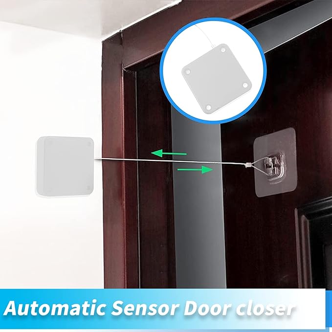 Rierdge 1000g Set of 2 Punch-Free Automatic Sensor Door Closer - Image 5