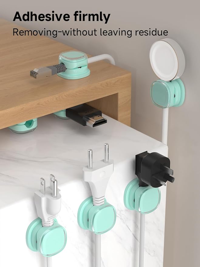 Magnetic Cable Clips, Adjustable Cord Holder Management, Adhesive Wire Keeper - Image 8