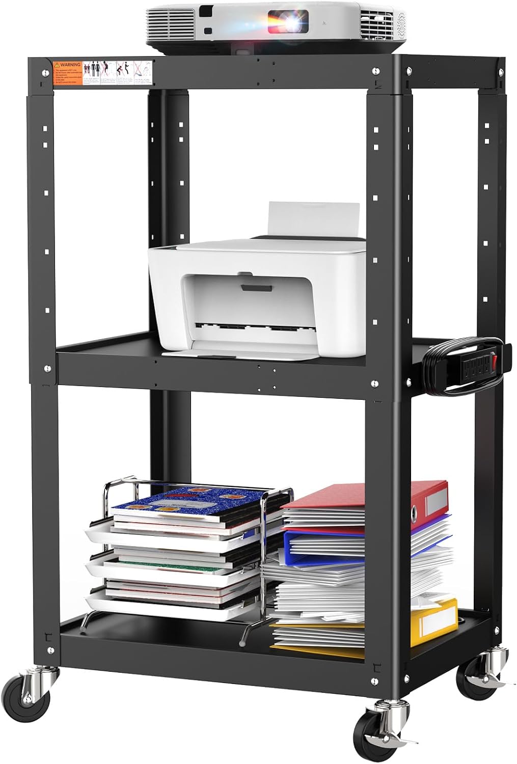 3 Shelf Metal Utility Cart